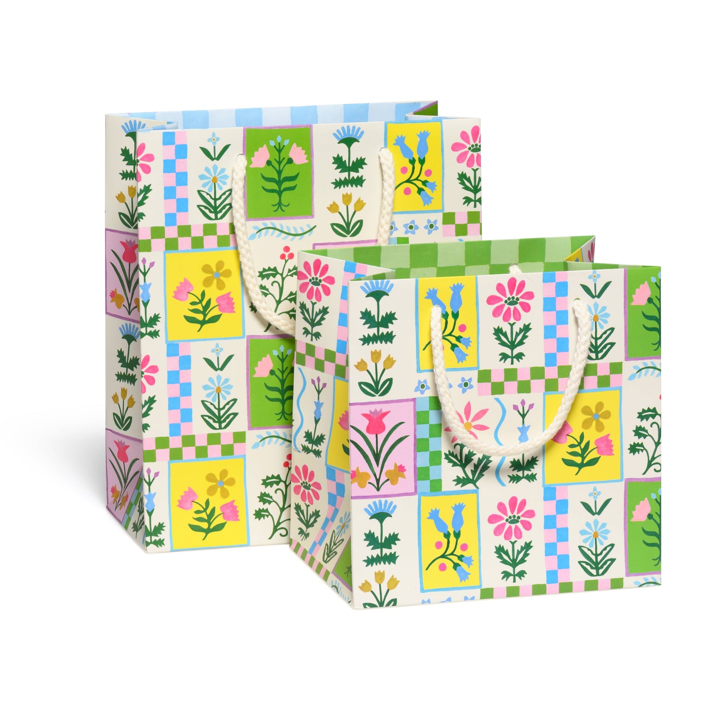 Red Cap Cards - Retro Flower gift bags