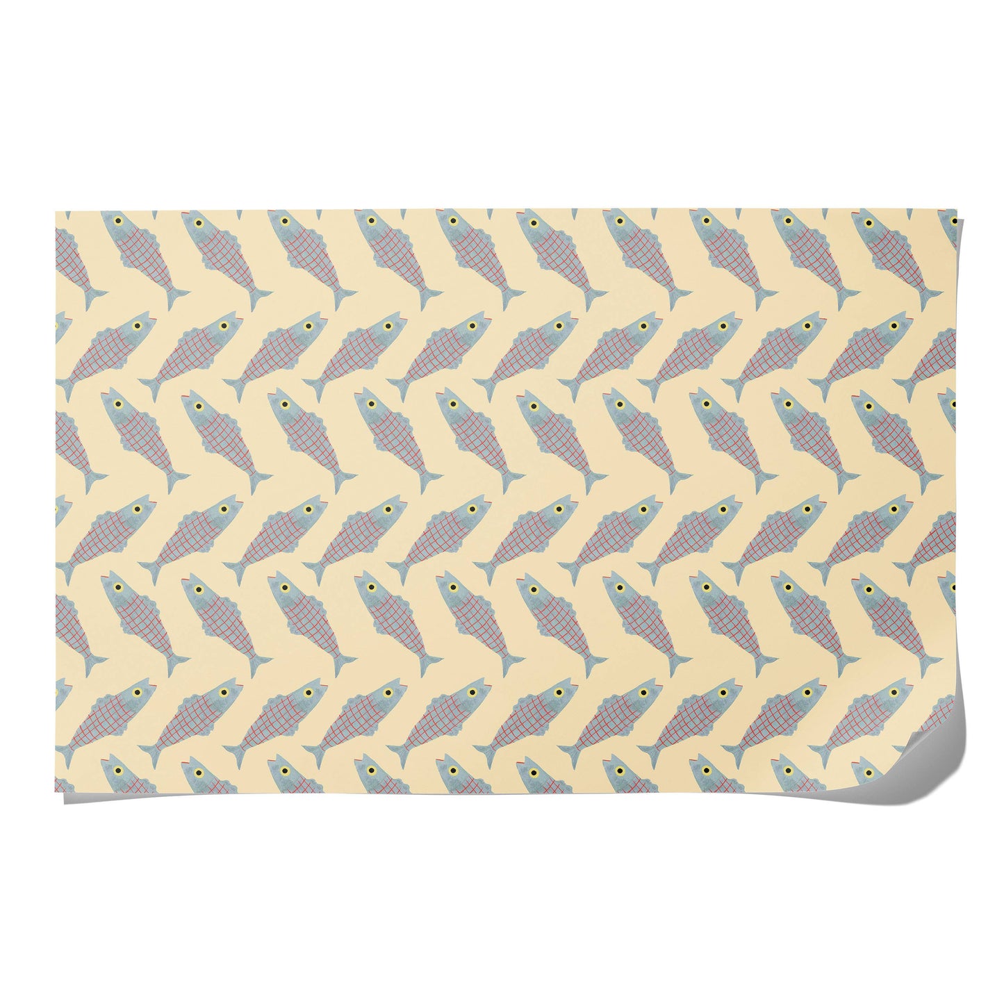 Red Cap Cards - Herring wrapping paper