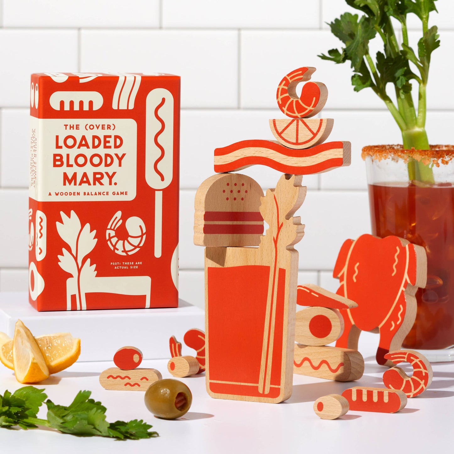 Chronicle Books - Brass Monkey (Over) Loaded Bloody Mary Balance Game