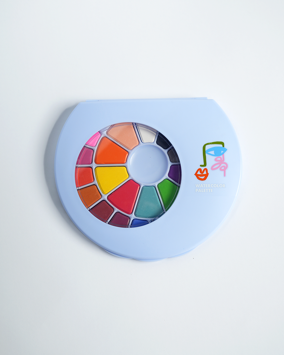 POP Party Supplies, LLC - 24 Color Watercolor Palettes & Brush - Art Party Collection