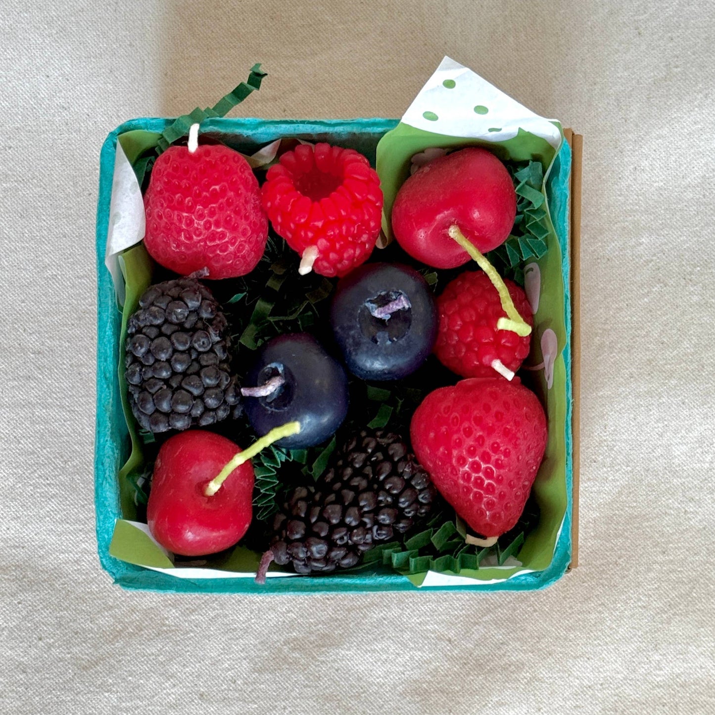 Happy Organics - Mixed Berry Beeswax Birthday Candles