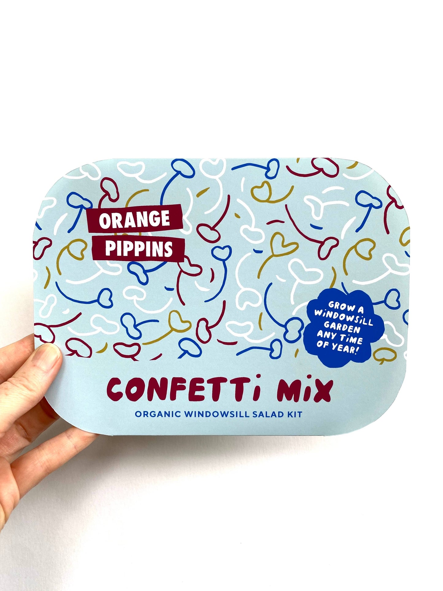 Orange Pippins - Windowsill Salad Kit: ORGANIC Confetti Salad Mix