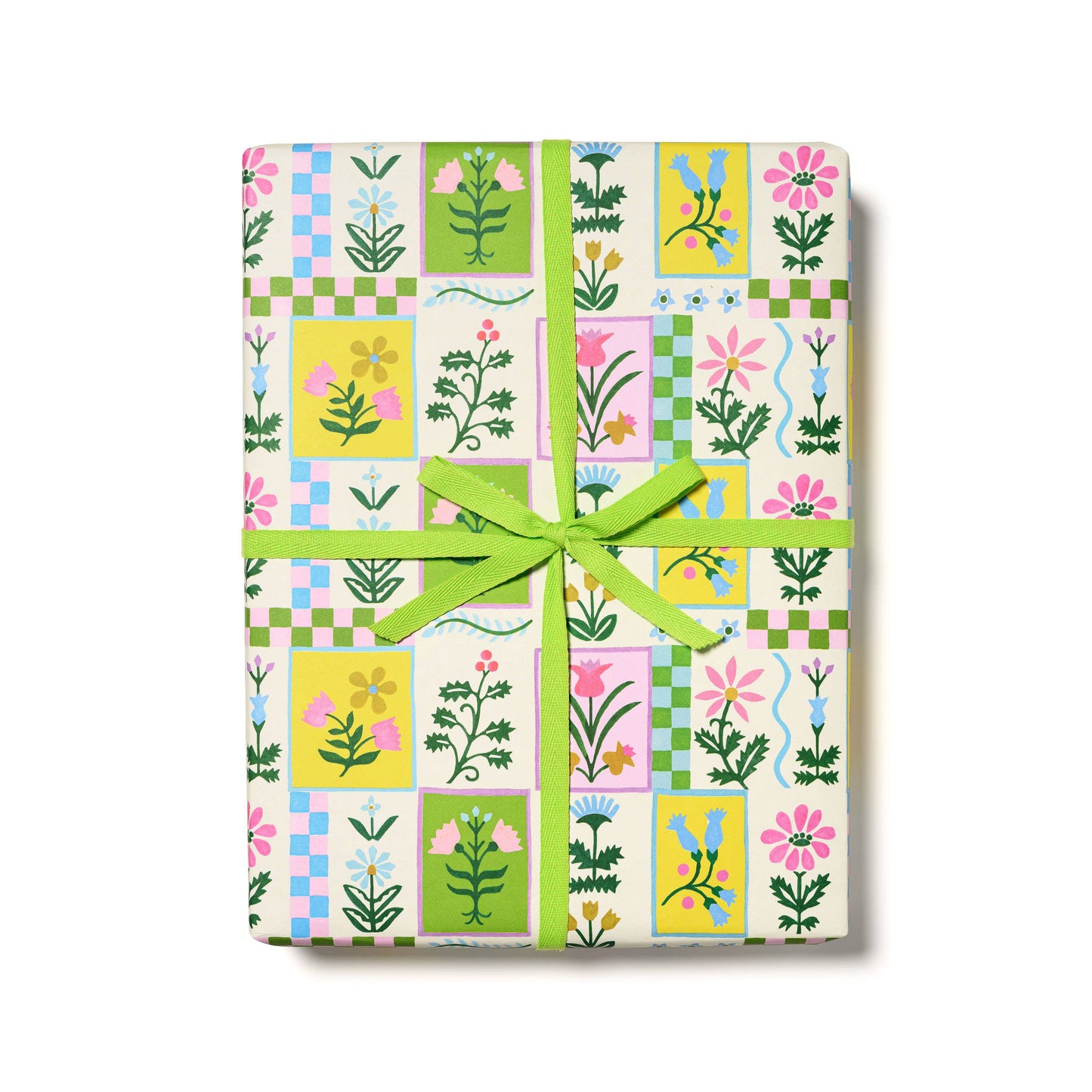 Red Cap Cards - Retro Flower wrapping paper