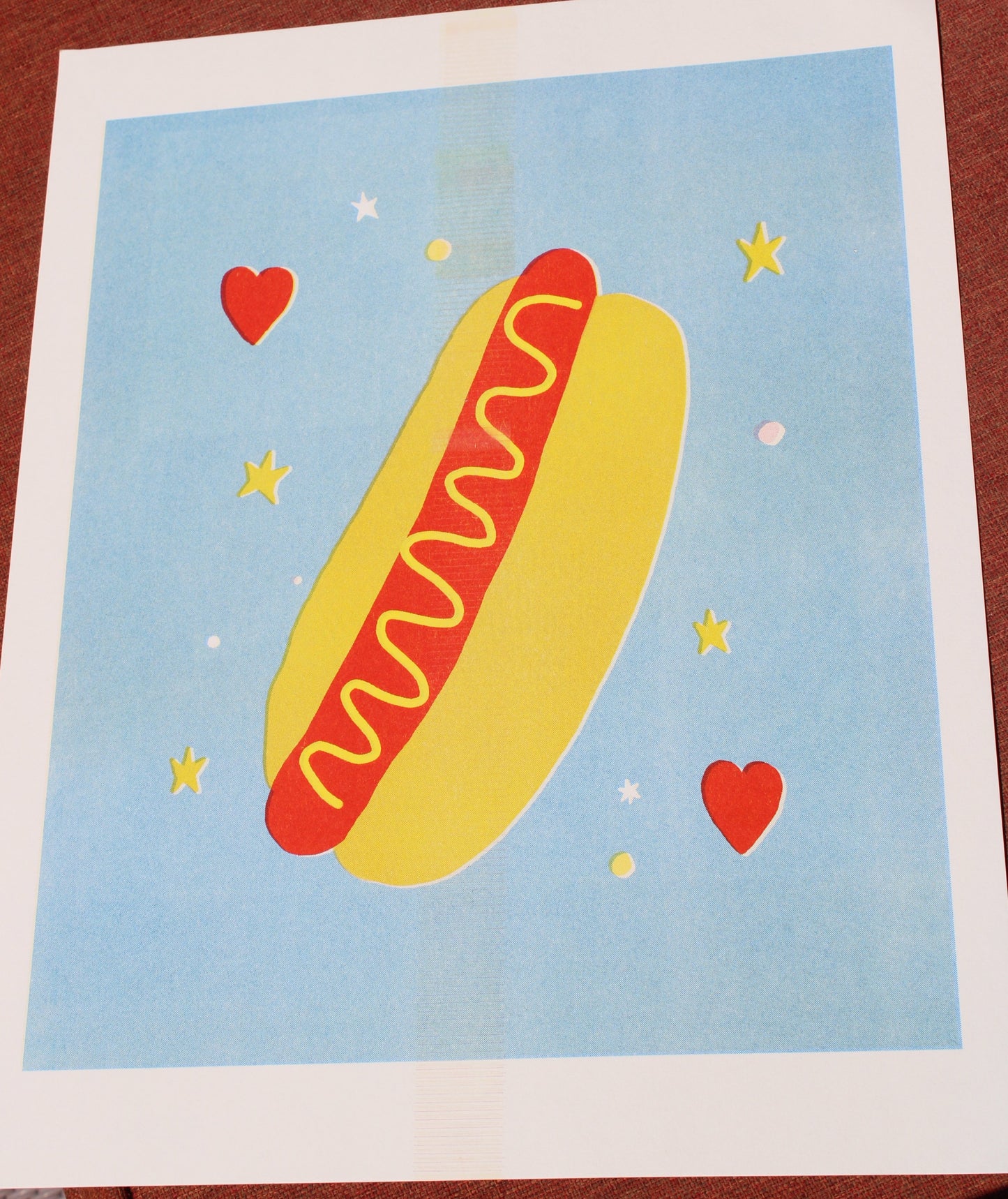 Hot Dog Risograph