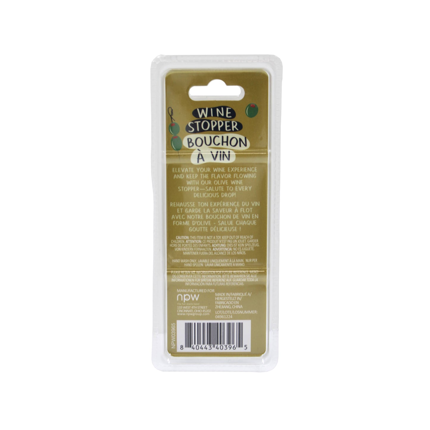 NPW - Olive Wine Stopper