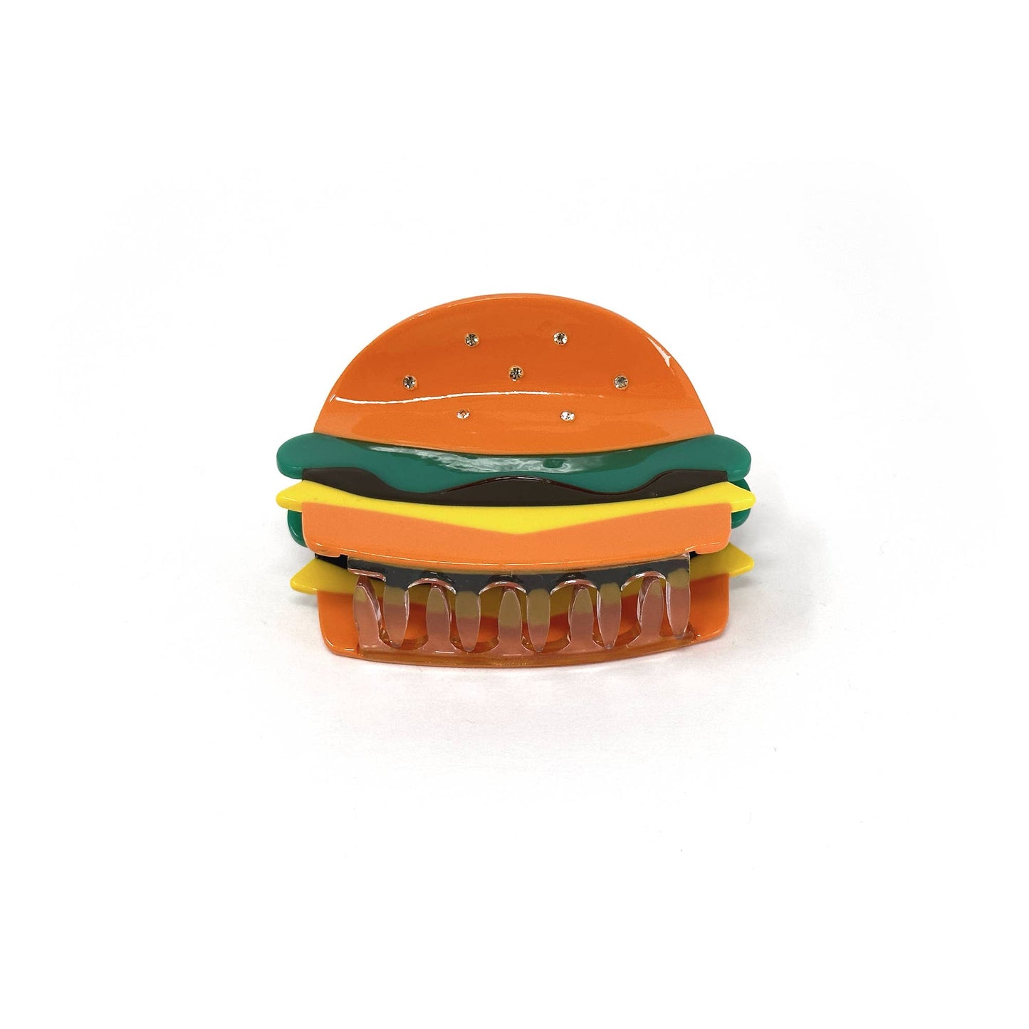 Rainbow Unicorn Birthday Surprise - Cheeseburger Hair Claw Clip β Fun Foodie Accessory