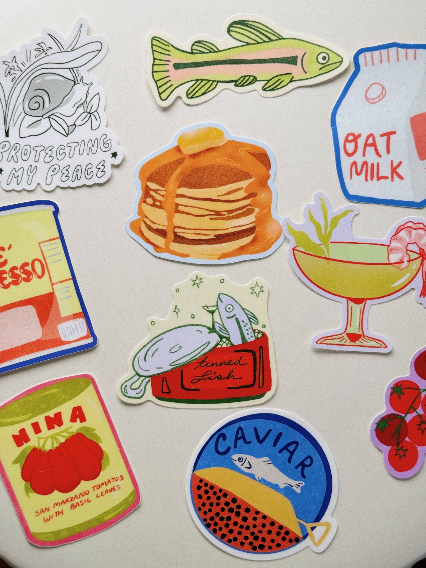 Mel Andrel - Oat Milk Vinyl Sticker