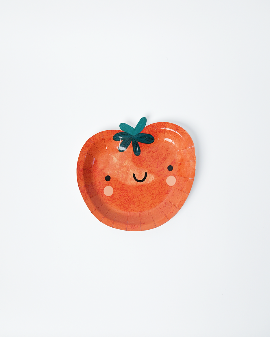 POP Party Supplies, LLC - Fruit & Veggie Dessert Plates (x12) - Little Chef Collection