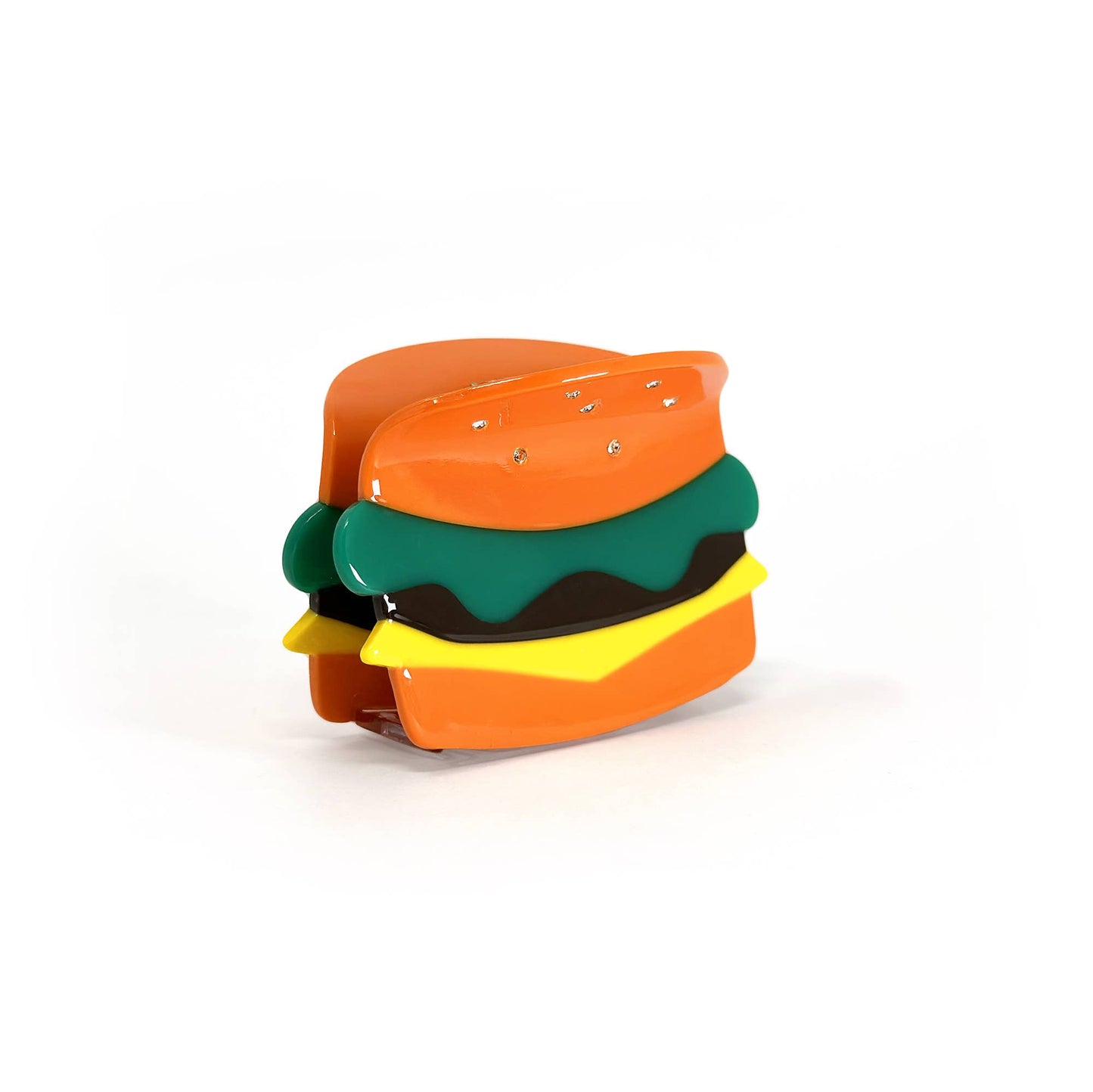 Rainbow Unicorn Birthday Surprise - Cheeseburger Hair Claw Clip β Fun Foodie Accessory