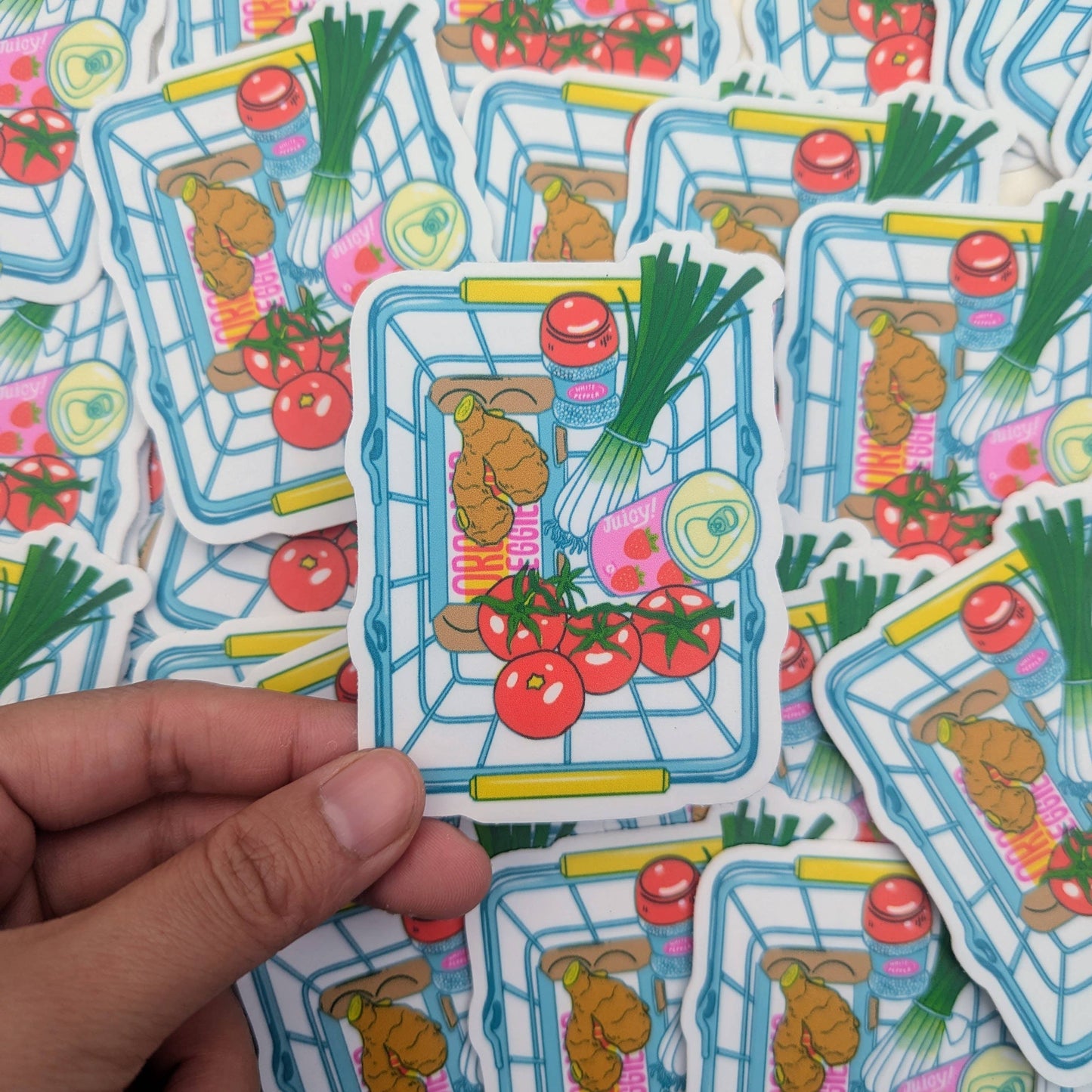 Christina Hu - Tomato Egg Vinyl Waterproof Sticker | 2.7"x3.5"