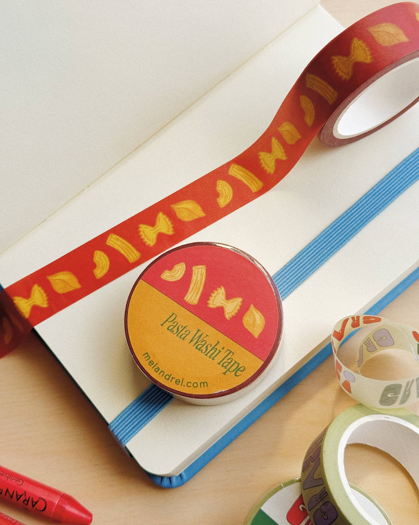 Mel Andrel - Pasta Shape Washi Tape