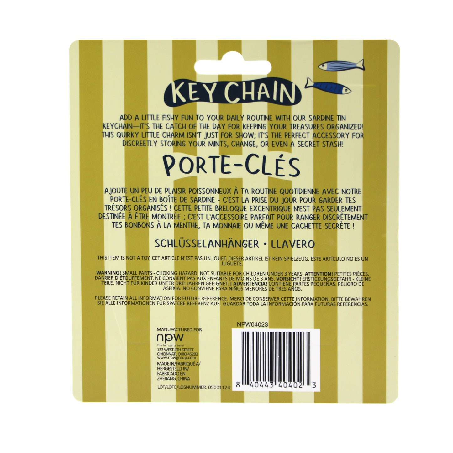 NPW - Sardine Tin Keychain
