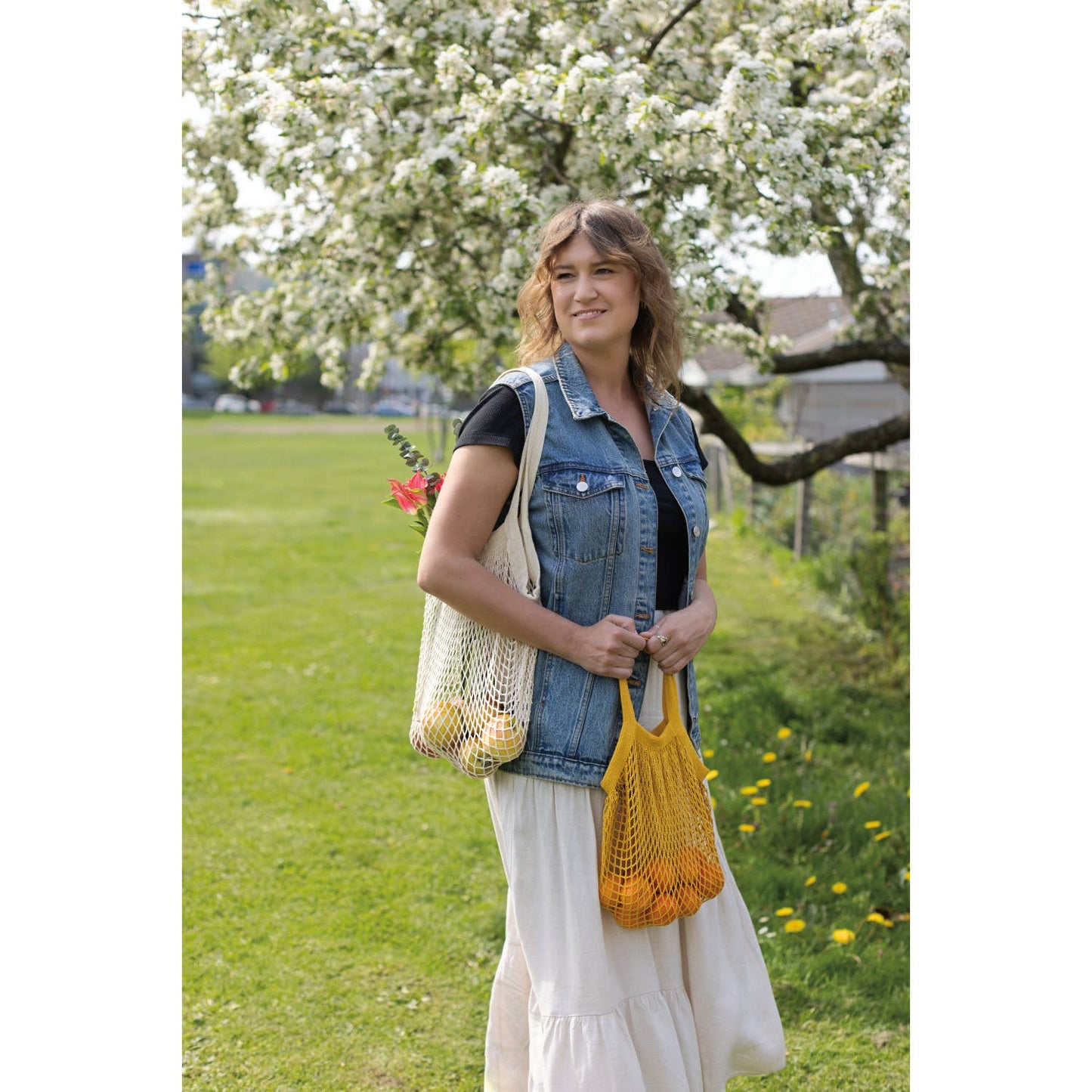 Now Designs by Danica - Petite Le Marche Gold Net Shopping Bag