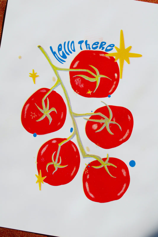 Tomato Vine Risograph